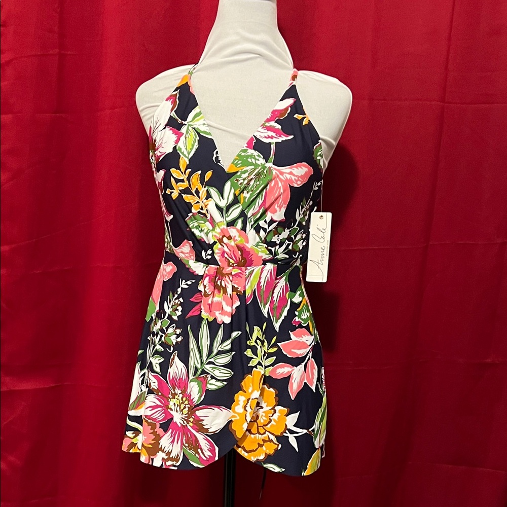 NWT Anne Cole Floral Swim Dress - Multicolor 10
